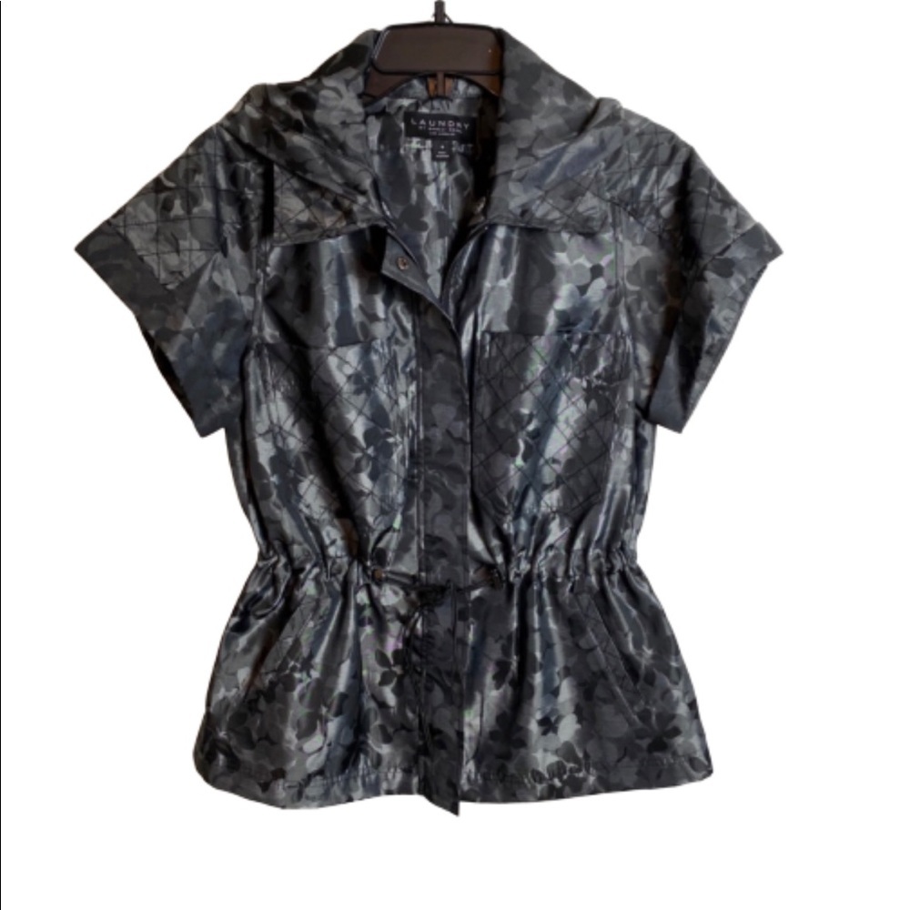 Laundry by Shelli Segal floral camo jacket size 6
